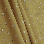 Percal estampado floral com mini-flores cor de mel - Ribes y Casals