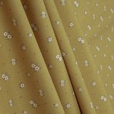 Percal estampado floral com mini-flores cor de mel - Ribes y Casals