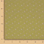 Percal estampado floral com mini-flores cor de mel - Ribes y Casals