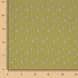 Percal estampado floral com mini-flores cor de mel - Ribes y Casals