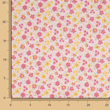 Percal estampado Primavera Fúcsia - Ribes y Casals