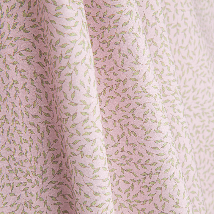 Percal estampado Olivia verde salva - Ribes y Casals