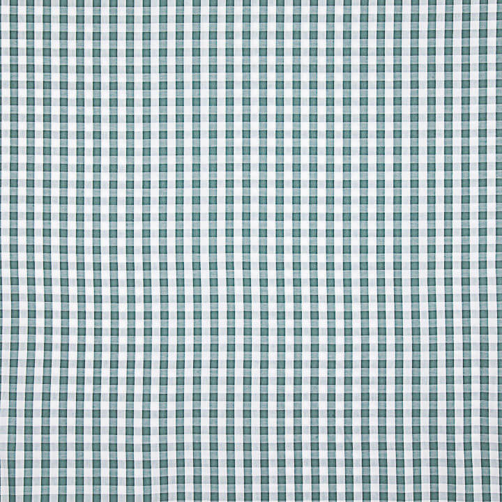 Percal estampado com xadrez vichy verde-água - Ribes y Casals