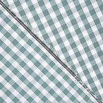 Percal estampado com xadrez vichy verde-água - Ribes y Casals