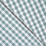 Percal estampado com xadrez vichy verde-água - Ribes y Casals