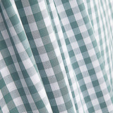 Percal estampado com xadrez vichy verde-água - Ribes y Casals