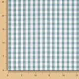 Percal estampado com xadrez vichy verde-água - Ribes y Casals