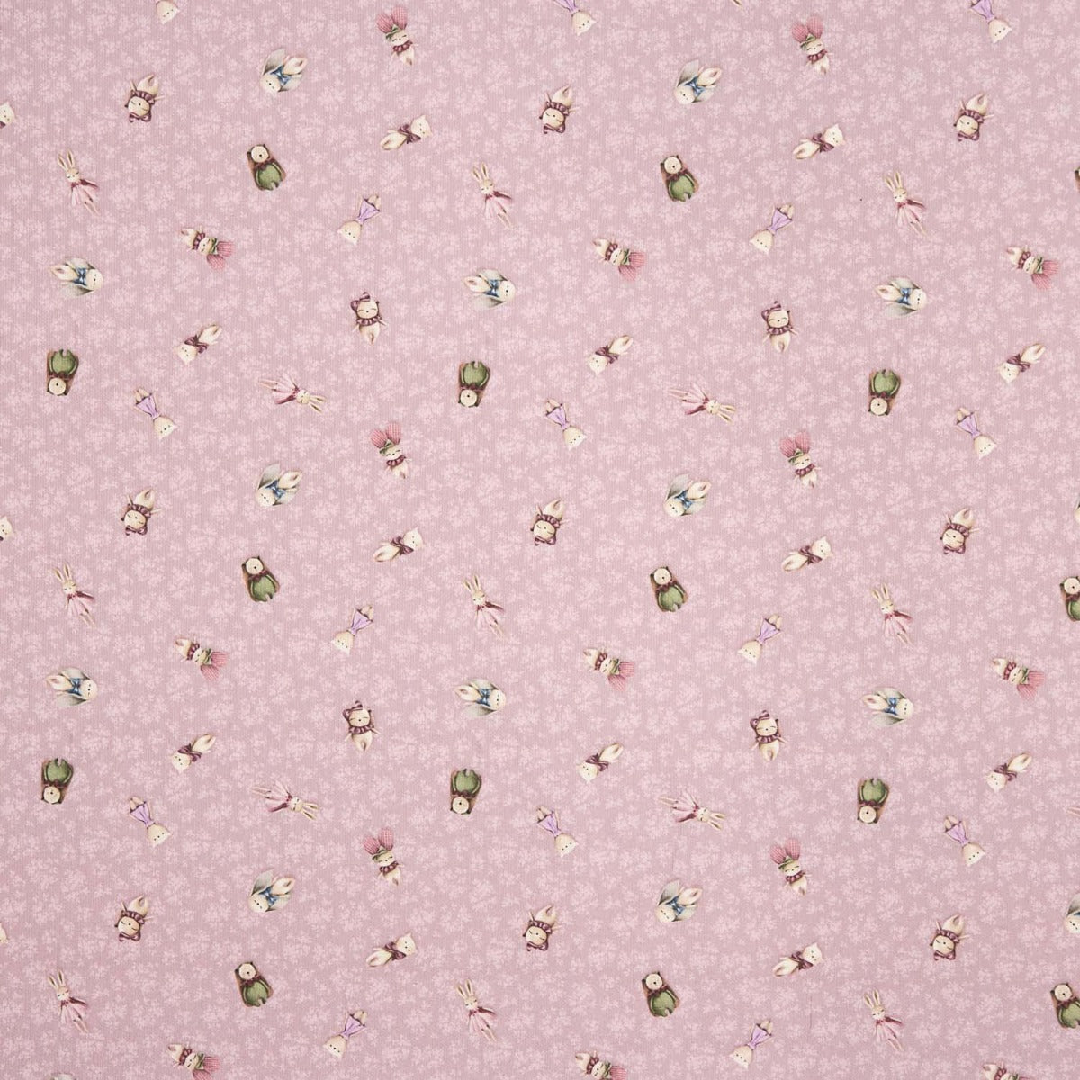 Piquê De Algodão Animais Roxo - Ribes y Casals