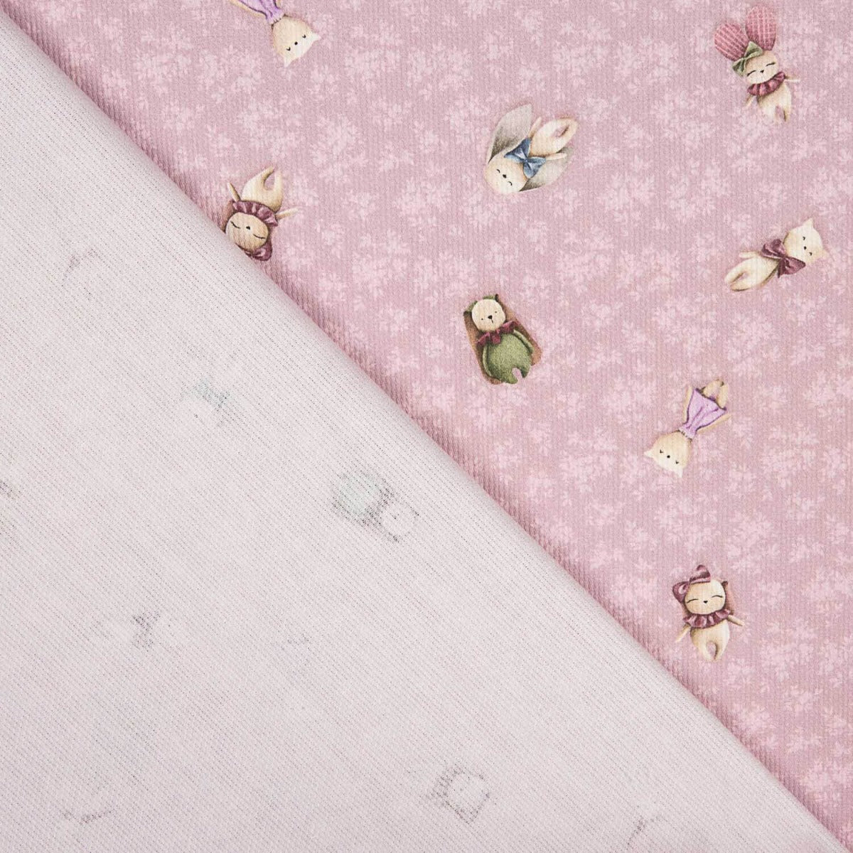 Piquê De Algodão Animais Roxo - Ribes y Casals