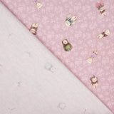 Piquê De Algodão Animais Roxo - Ribes y Casals