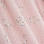 Piquet Algodão Coelhinhos Rosa Suave - Ribes y Casals
