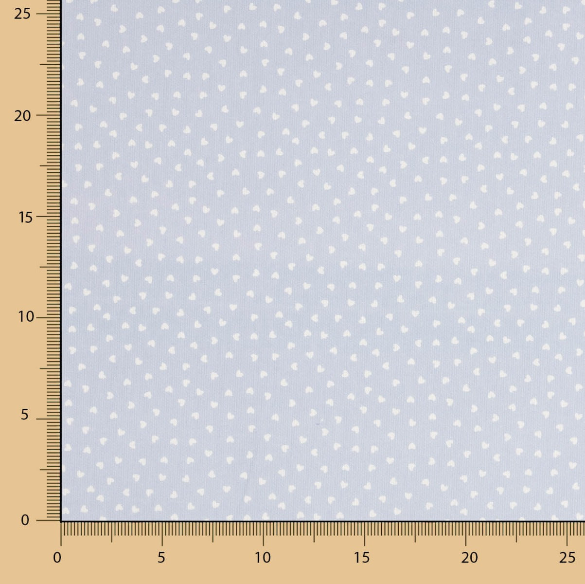 Piquê De Algodão Corações Azul - Ribes y Casals
