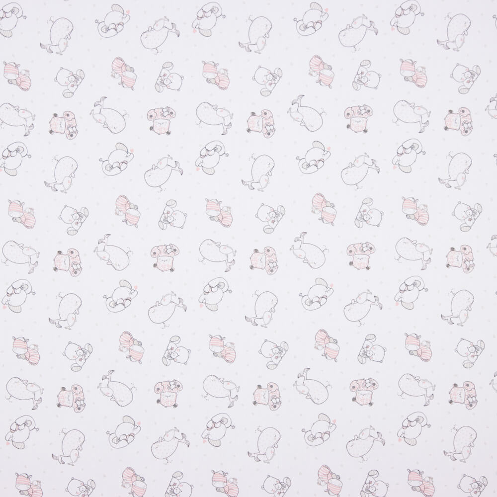 Piqué Hipopótamo Rosa - Ribes y Casals