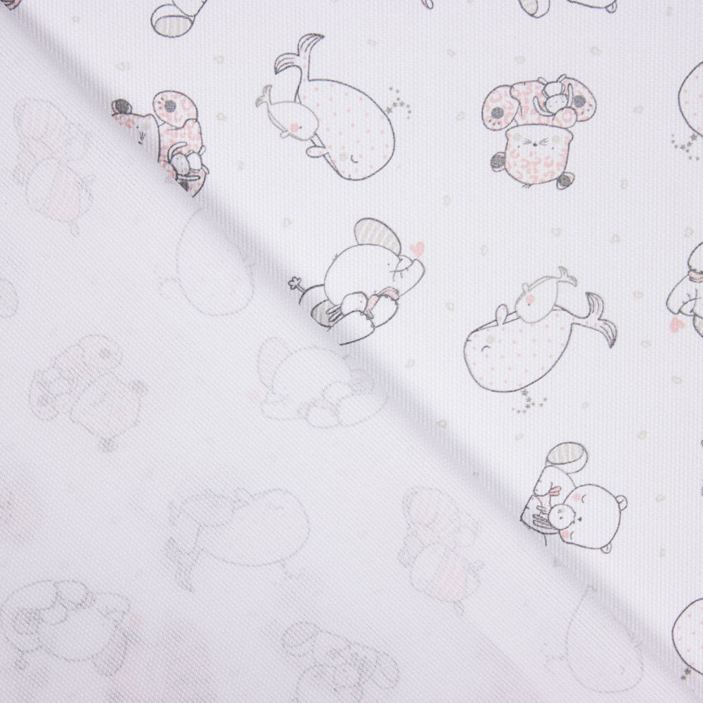 Piqué Hipopótamo Rosa - Ribes y Casals