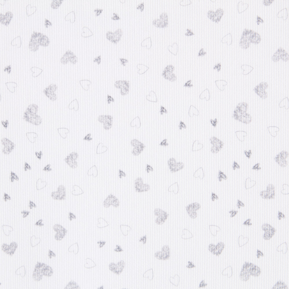 Piqué Fustão Corações Cinza - Ribes y Casals