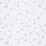 Piqué Fustão Corações Cinza - Ribes y Casals