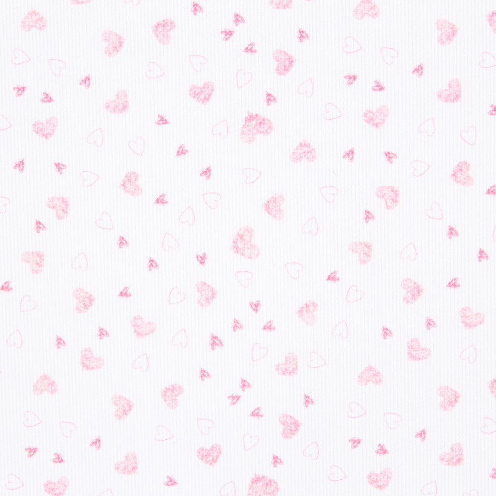 Piqué Fustão Corações Rosa - Ribes y Casals