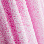 Piqué Fustão Flores Branco - Ribes y Casals