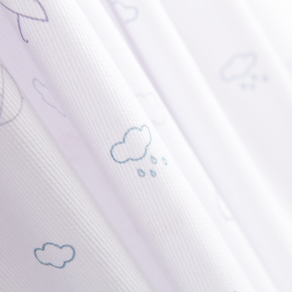 Piqué Fustão Chuva Azul - Ribes y Casals