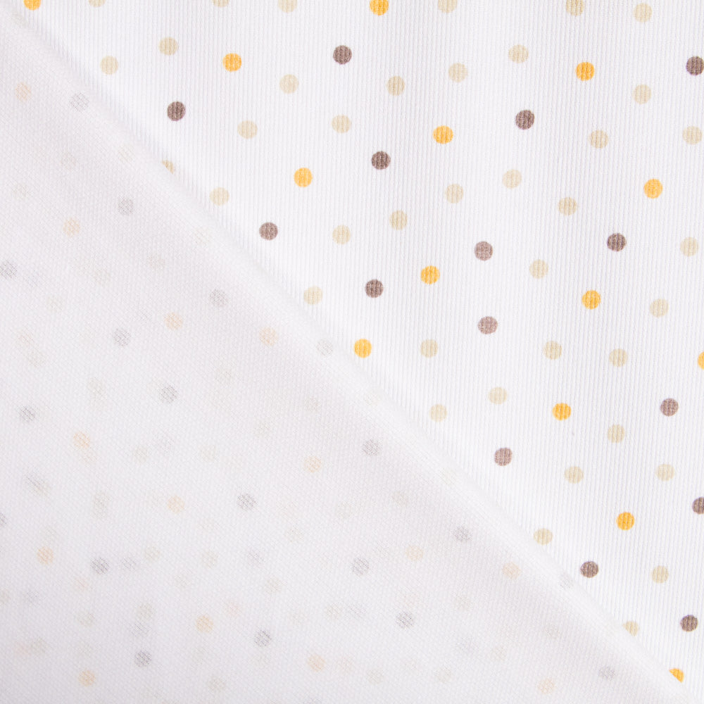 Piqué Fustão Bolinhas Amarelas - Ribes y Casals