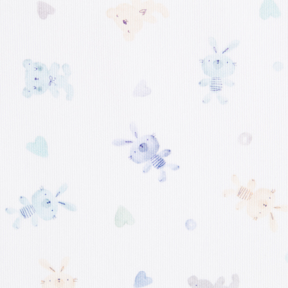 Piqué Fustão Peluches Azul - Ribes y Casals