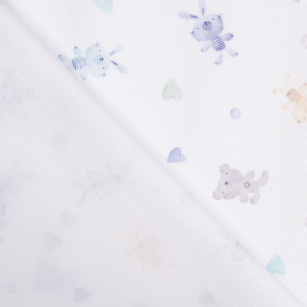 Piqué Fustão Peluches Azul - Ribes y Casals