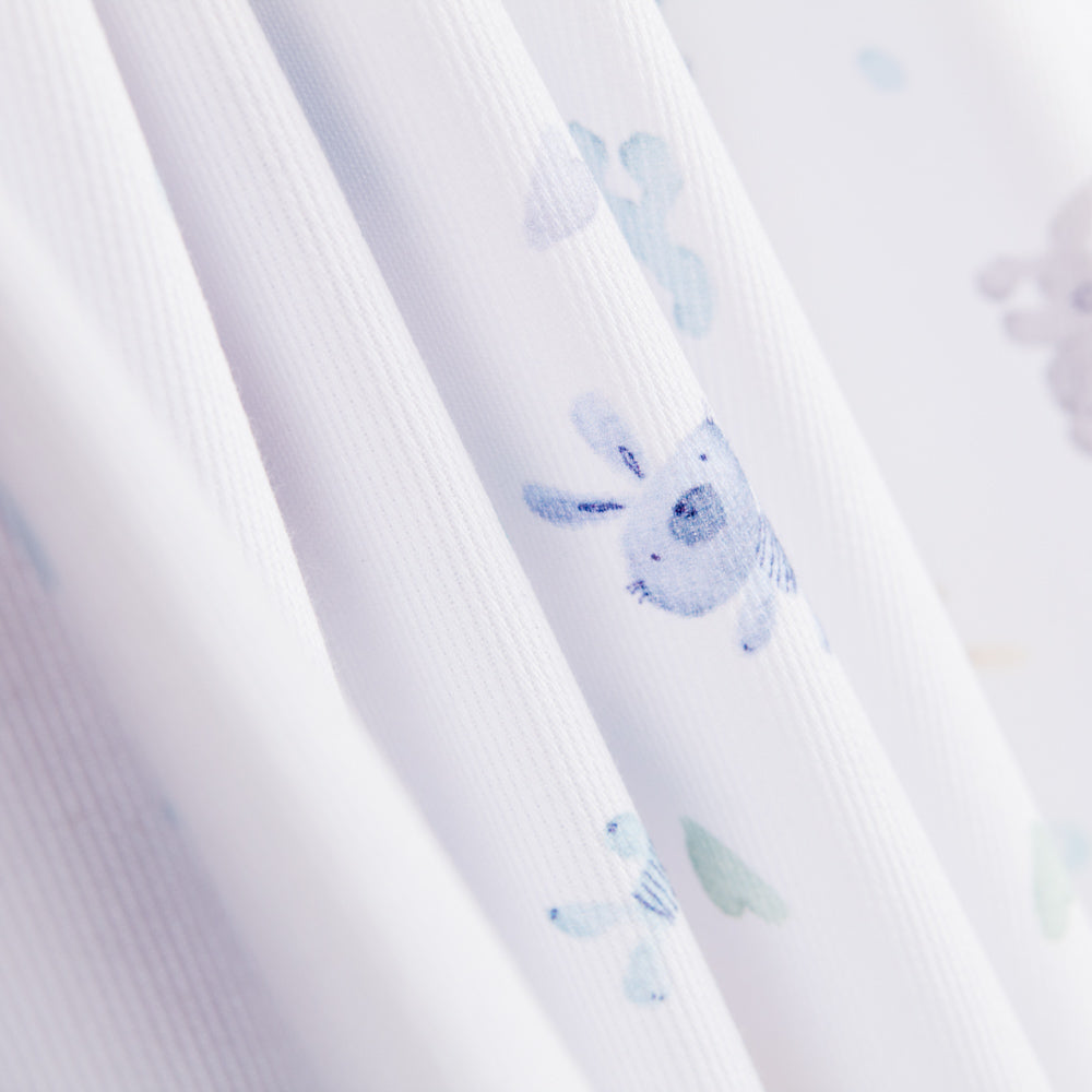 Piqué Fustão Peluches Azul - Ribes y Casals