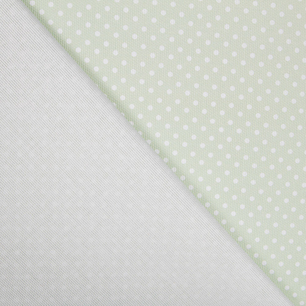 Piquê Fustão Verde Maçã Bolinhas - Ribes y Casals