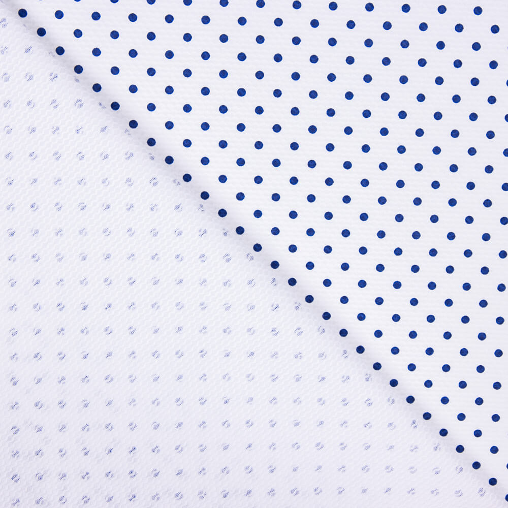 Piquê Estampado Bolinhas Azuis - Ribes y Casals