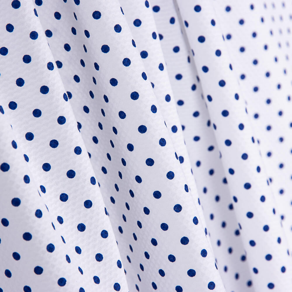 Piquê Estampado Bolinhas Azuis - Ribes y Casals