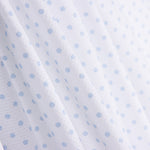 Piquê Estampado Bolinhas Azul Claro - Ribes y Casals