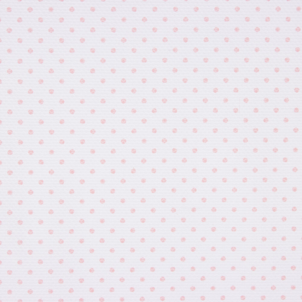 Piquê Estampado Bolinhas Rosa Claro - Ribes y Casals