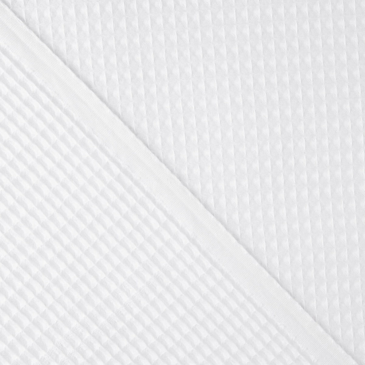 Piquê Waffle Básico Branco - Ribes y Casals