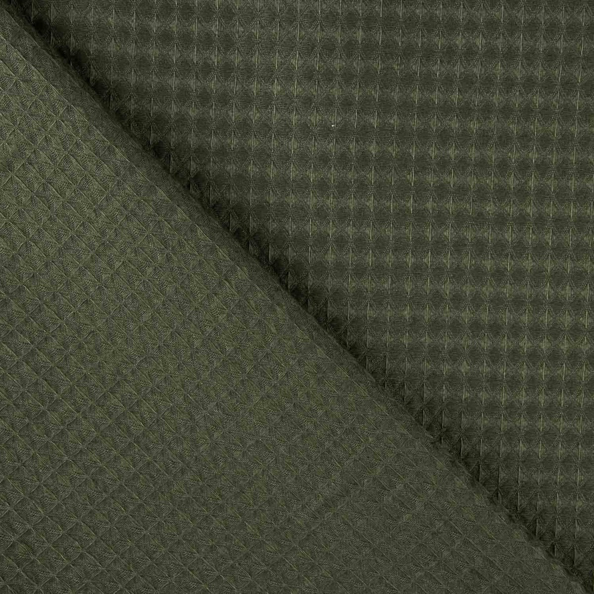 Piquê Waffle Básico Verde - Ribes y Casals