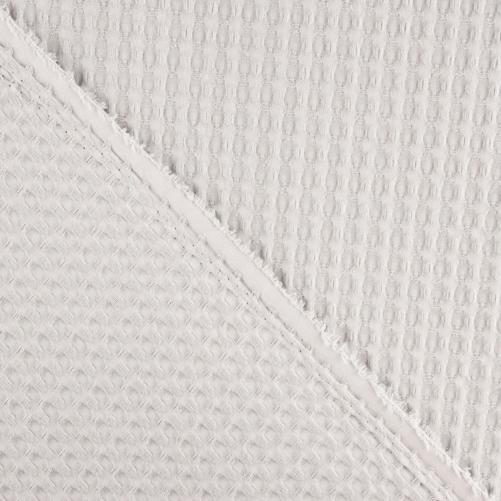 Piqué Waffle Maxi Cinza Claro - Ribes y Casals