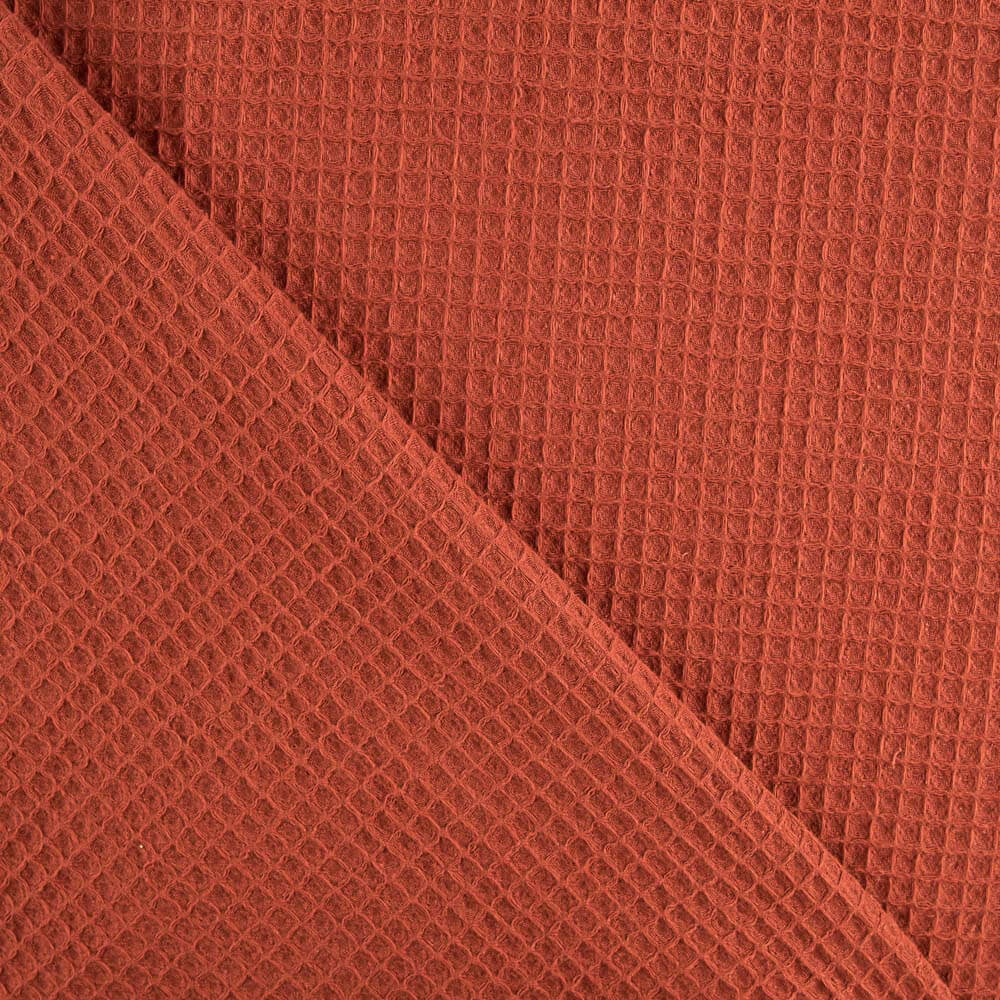 Piqué Waffle Laranja Queimado - Ribes y Casals