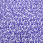 Piqué Estampado Flor Azul - Ribes y Casals