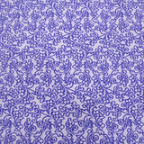 Piqué Estampado Flor Azul - Ribes y Casals