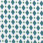 Piquê estampa diamante azul - Ribes y Casals