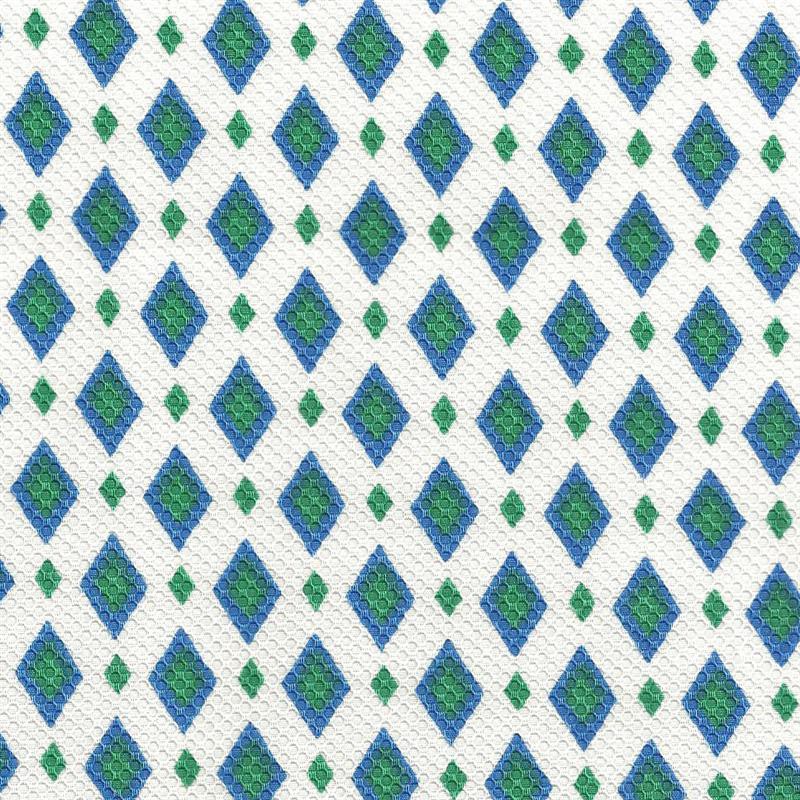 Piquê estampa diamante azul - Ribes y Casals