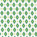 Piquê Printed Losangos Verdes - Ribes y Casals