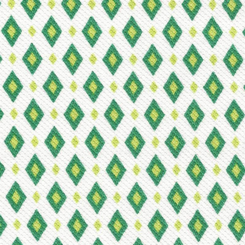 Piquê Printed Losangos Verdes - Ribes y Casals