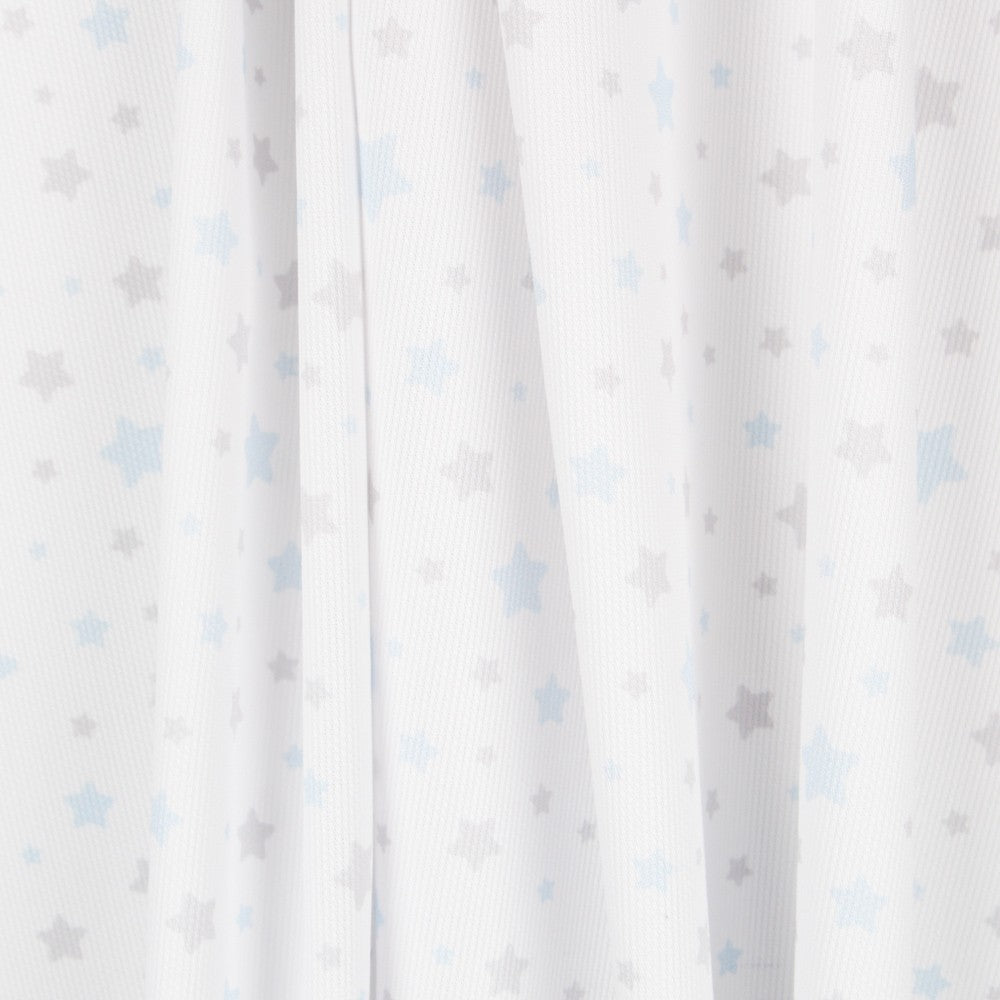 Piquê Estrelas Cinzento Azul - Ribes y Casals