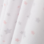 Piquê Estrelas Rosa Cinza - Ribes y Casals