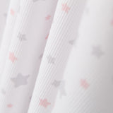 Piquê Estrelas Rosa Cinza - Ribes y Casals