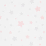 Piquê Estrelas Rosa Cinza - Ribes y Casals