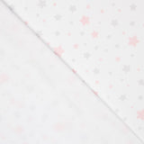 Piquê Estrelas Rosa Cinza - Ribes y Casals