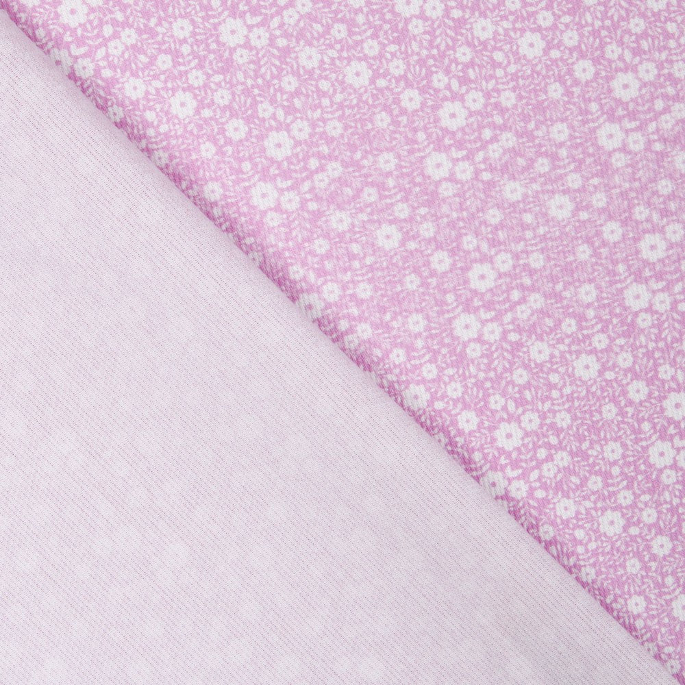 Piquê Florezinhas Fúcsia - Ribes y Casals