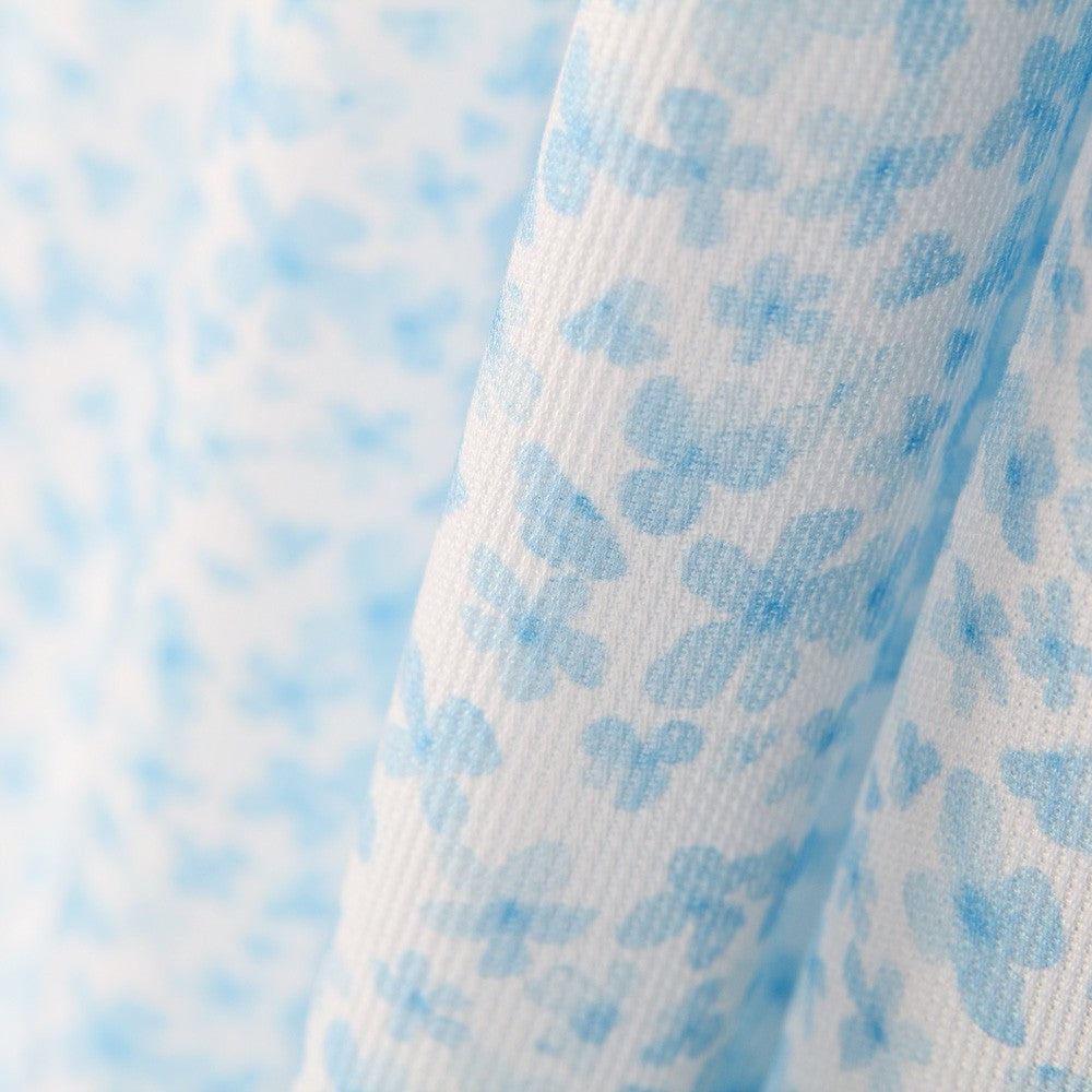 Piquê Flores Azul - Ribes y Casals