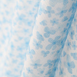 Piquê Flores Azul - Ribes y Casals